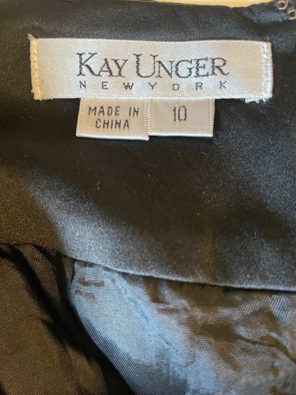 Kay Unger Black Silk and Lace Tiered Midi Skirt Size 10 - Picture 2 of 10